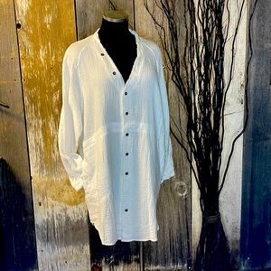 Boyfriend shirt dress. Brand new. Lightweight cotton. (11)